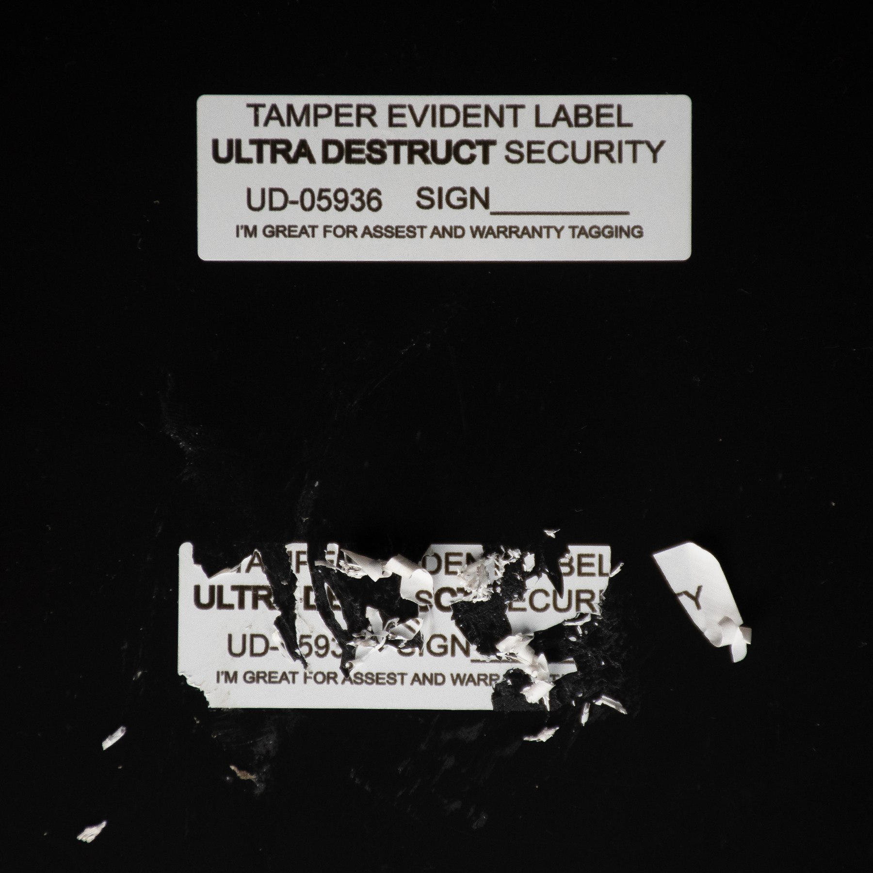 Types of tamper evident security labels explained